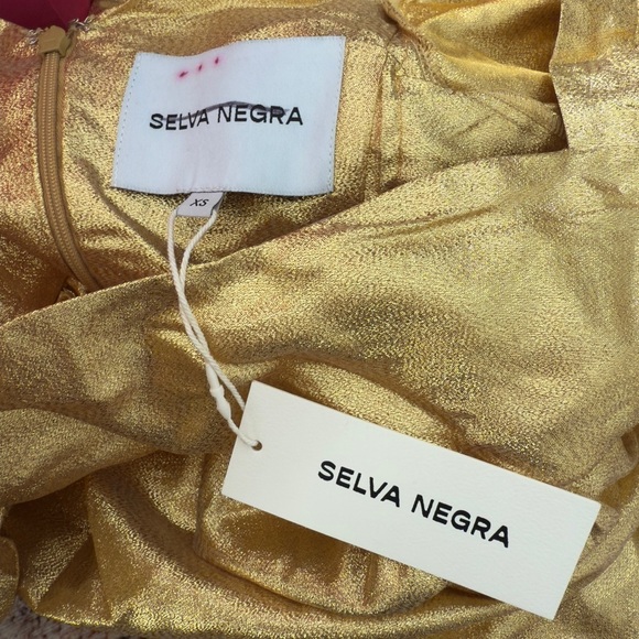 Free People x Selva Negra Atomo Azteca Gold Mini Dress - Picture 6 of 7